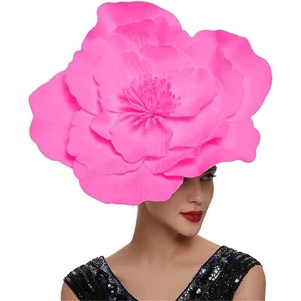 9591 Large Flower Fascinators For Girls Women Tea Party Cocktail Headwear